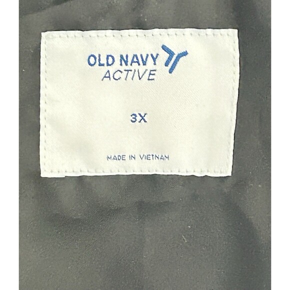 Old Navy Active Unisex 3X Black Hooded Windbreaker NWT - Picture 5 of 10